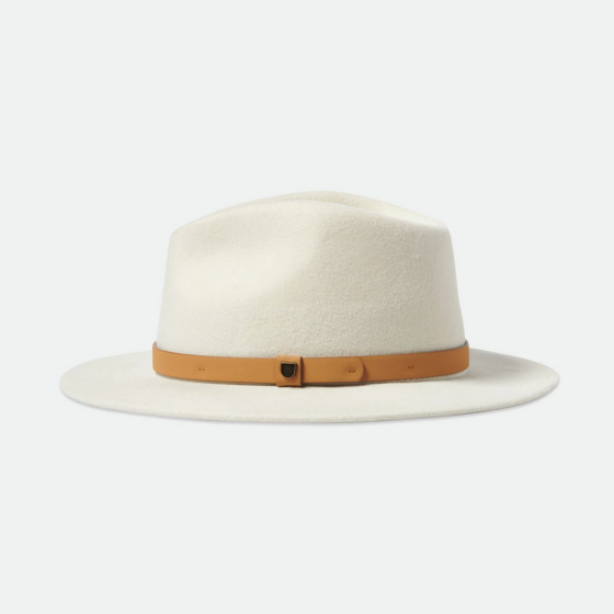 Fedora Messer Hat Light Beige Wool Felt - Brixton Fedora Messer Hat Light Beige Wool Felt - Brixton