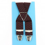 Fantasy straps Bordeaux with white stripes - Traclet
