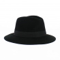 Fedora Hat Felt Wool Edouard Black Waterproof - Traclet