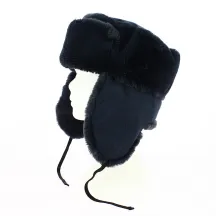 Chapka Russe Ushanka Bleue Marine - Traclet