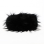 Toque Courchevel Faux Fur Black - Traclet
