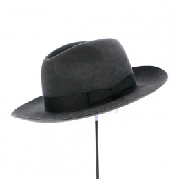 Fedora Hat Felt Hair Anthracite - Traclet
