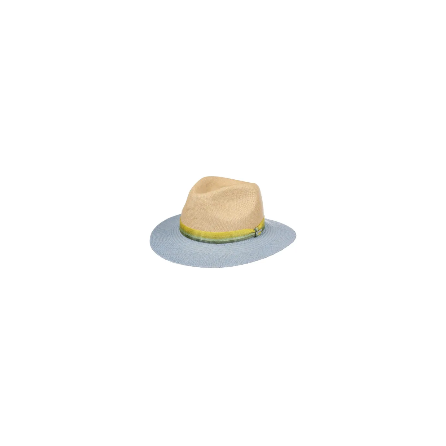 Chapeau Traveller Panama Pam Naturel et Bleu - Stetson