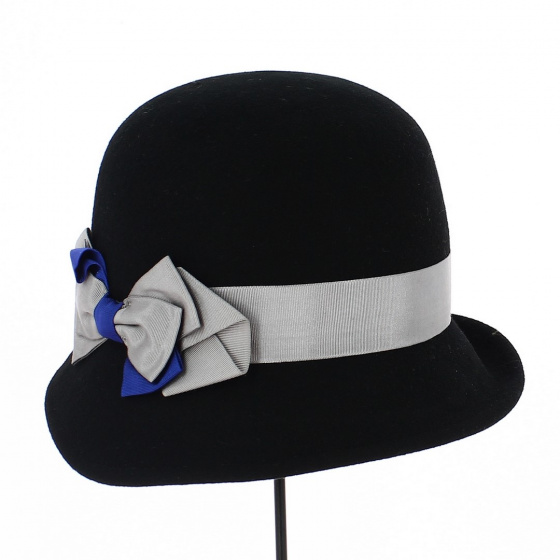 Chapeau Cloche Dona Feutre Laine Noir - Traclet Chapeau Cloche Dona Feutre Laine Noir - Traclet