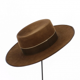 Hat Cordobes Sevillano Brown Felt Hair - Traclet