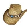 Chapeau Cowboy Jacinto Paille Naturel - Bulhide