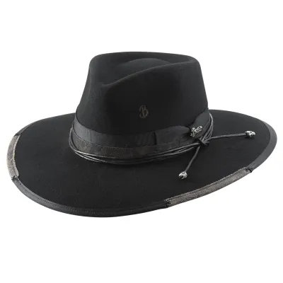 Chapeau Traveller Reloaded Noir Brittoli