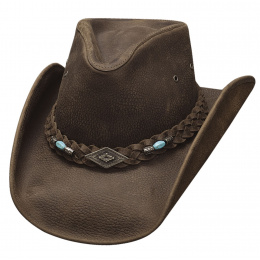 Bullhide Royston chocolate leather rodeo hat