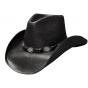 Chapeau Cowboy Black Hills Panama Noir - Bullhide