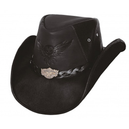 Leather Cowboy Hat KING OF THE ROAD - Bullhide