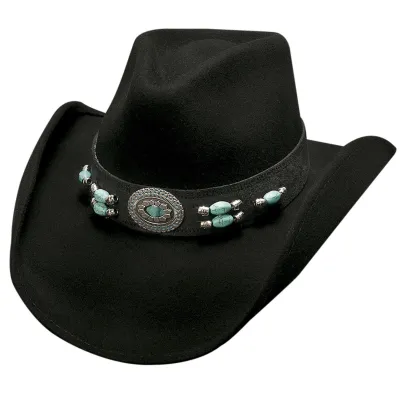 Chapeau Cowboy Jewel of the West Feutre Noir - Bullhide