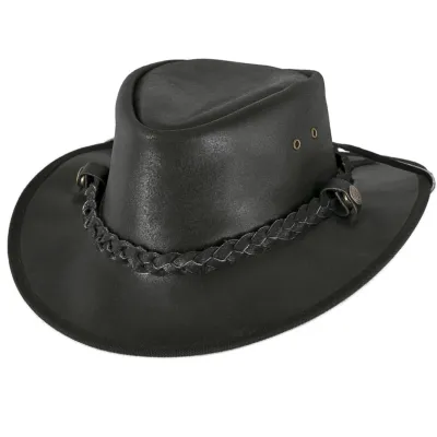 Chapeau Traveller Cessnock Cuir Noir- Bullhide