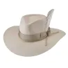 Chapeau Traveller Good Vibe Feutre Laine Grège- Bullhide