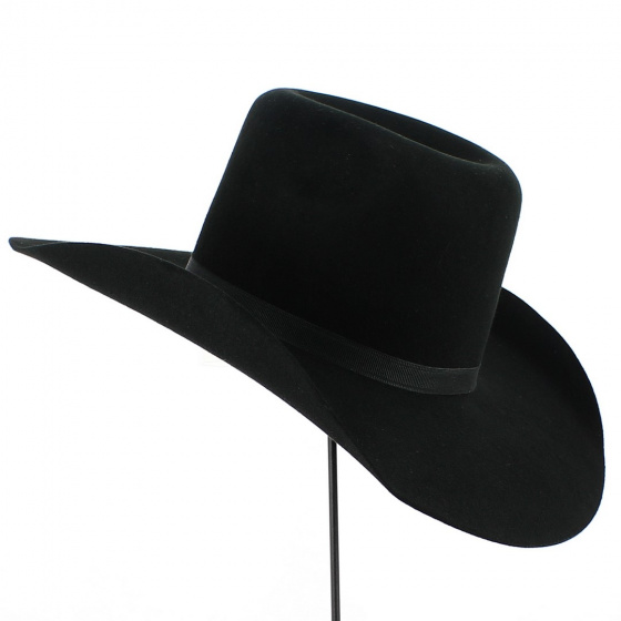 Garrett Black Wool Felt Cowboy Hat - Bullhide