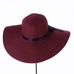Straw Talia Capeline Plum Paper - Traclet