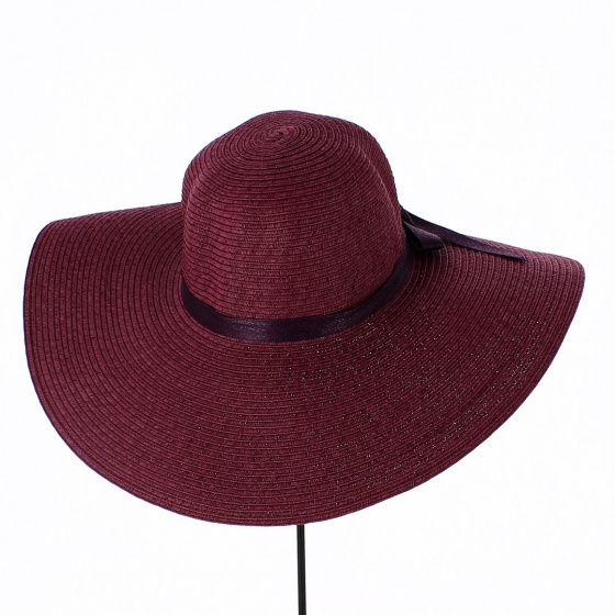 Straw Talia Capeline Plum Paper - Traclet