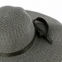 Straw Talia Grey Paper Capeline - Traclet
