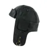 Casque Auto Boyington Cuir Noir - Aussie Apparel