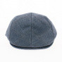 Theodore Flat Cap Blue Cotton - Fléchet