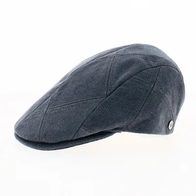 Casquette Plate Théodore Coton Bleu - Fléchet