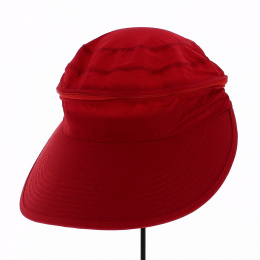 Butterfly Red Large Visor Cap - Aussie Apparel
