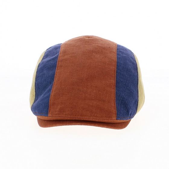Detroit Flat Cap Linen Stripes - Göttmann