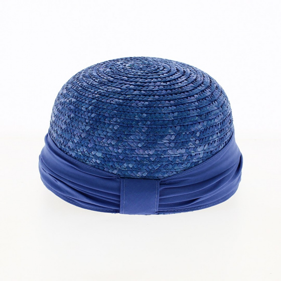 Natural Blue Straw Cap - Seeberger Natural Blue Straw Cap - Seeberger
