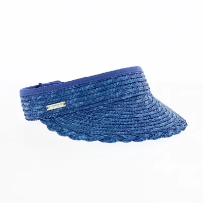 Casquette Visière Paille Bleue - Seeberger