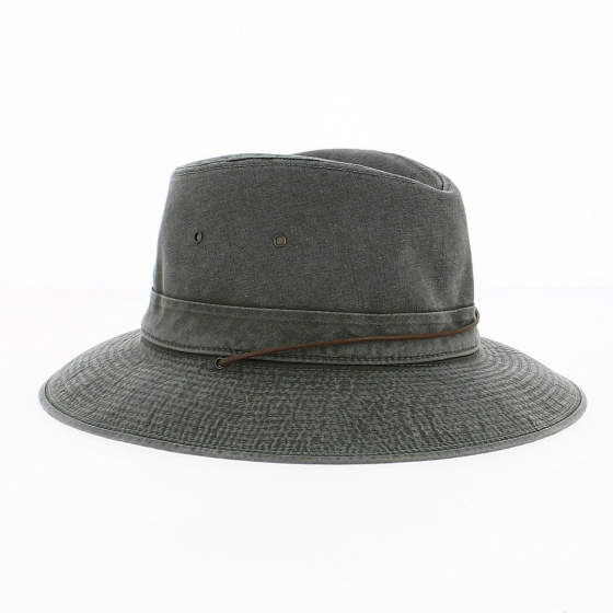 Chapeau Safari Durban Coton Kaki - Crambes Chapeau Safari Durban Coton Kaki - Crambes