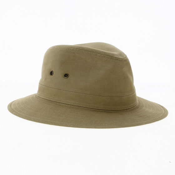 Chapeau Traveller Auckland Coton Marron Clair - Traclet Chapeau Traveller Auckland Coton Marron Clair - Traclet