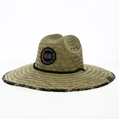 Straw hat large brim Le Sablet - Makai