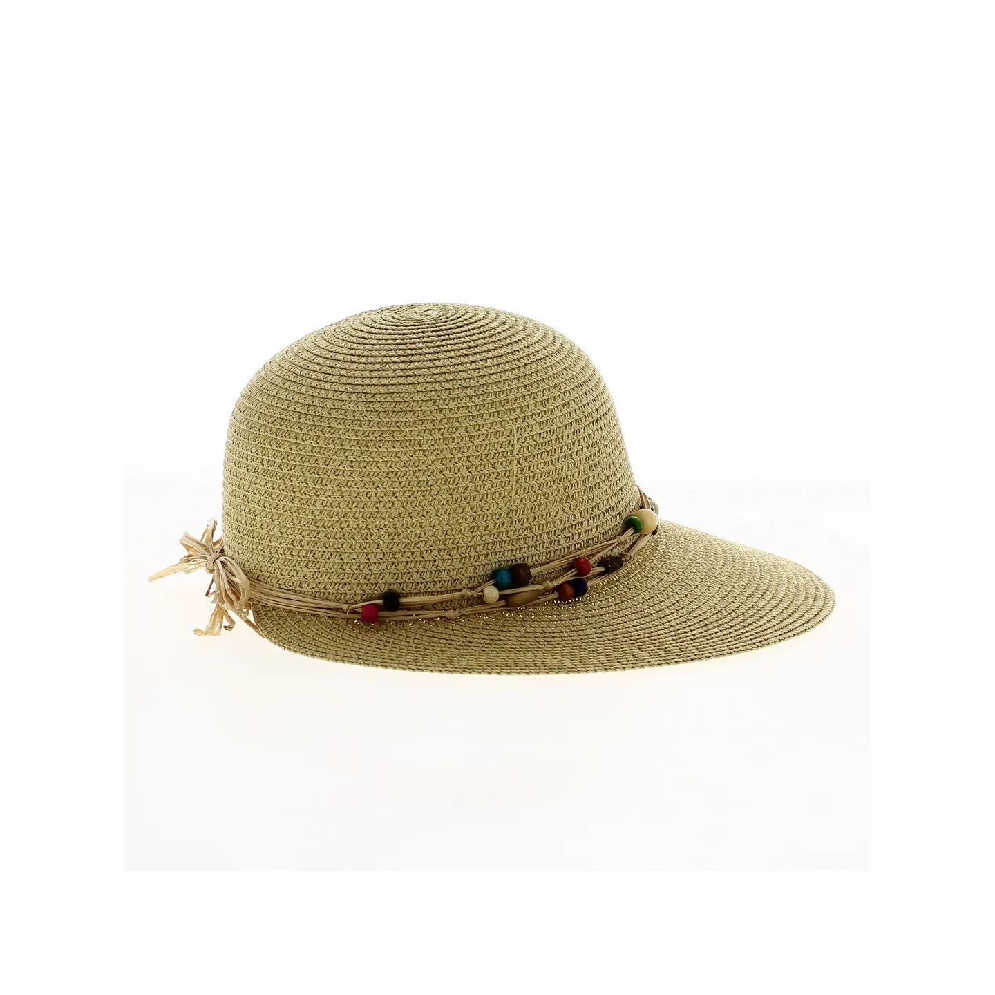 Casquette Grande Visière Ludmila Paille Papier UPF50+ - Traclet