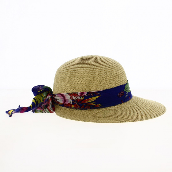 Casquette Grande Visière Pedra Paille Papier UPF50+ - Traclet