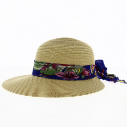 Large Visor Cap Pedra Straw Paper UPF50+ - Traclet