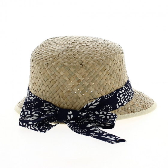 Natural Straw Lunala Visor Cap - Traclet