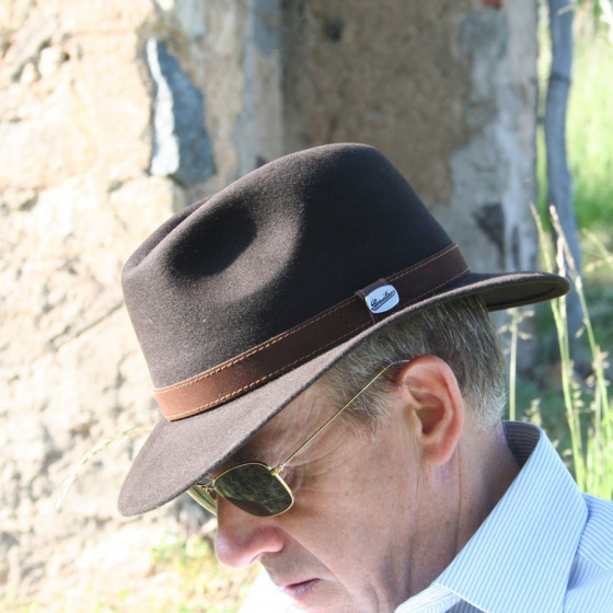 Chapeau Allegro Borsalino Rain Proof marron