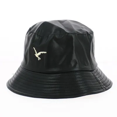 Chapeau Bob Pluie Noir Mouette Doré - Traclet