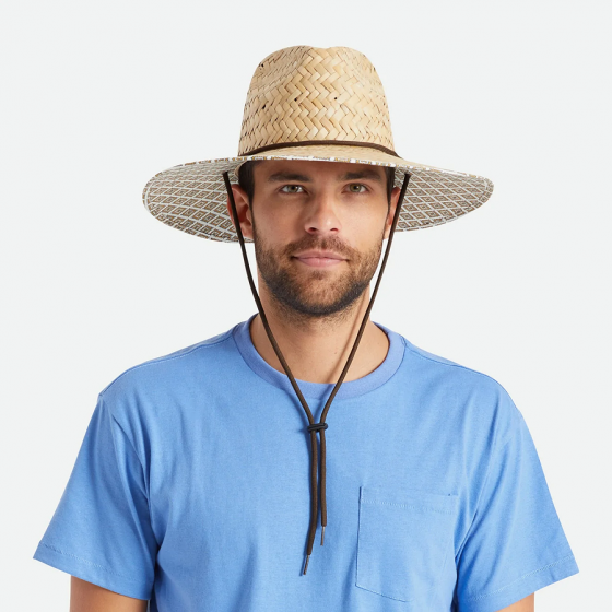 Fedora Messer Natural Straw Hat - Brixton Fedora Messer Natural Straw Hat - Brixton