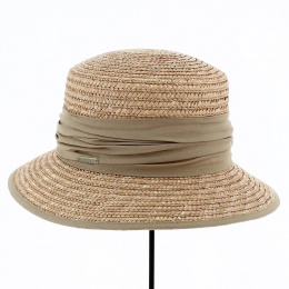 Cloche hat Erza natural straw sand - Traclet