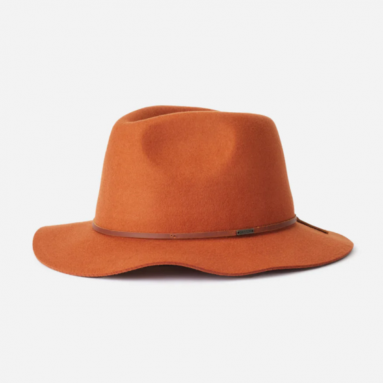 Wesley Traveller Hat Caramel Wool Felt - Brixton