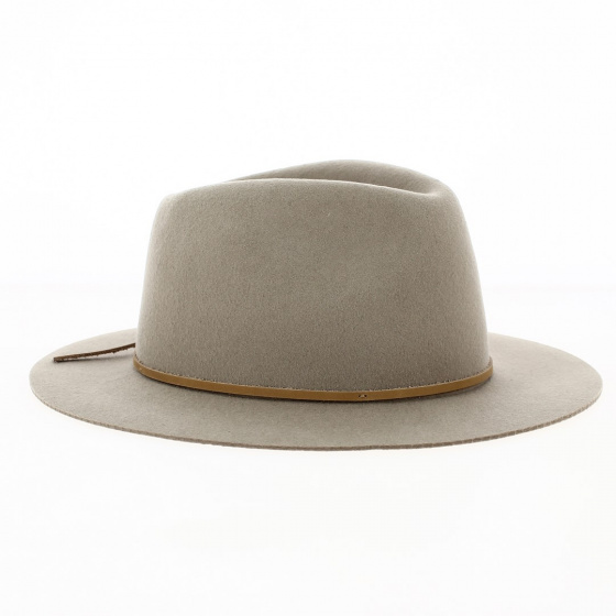Wesley Traveller Hat Felt Wool Safari Beige - Brixton