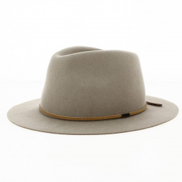 Wesley Traveller Hat Felt Wool Safari Beige - Brixton
