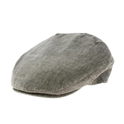 François Linen Beige Flat Cap - Traclet