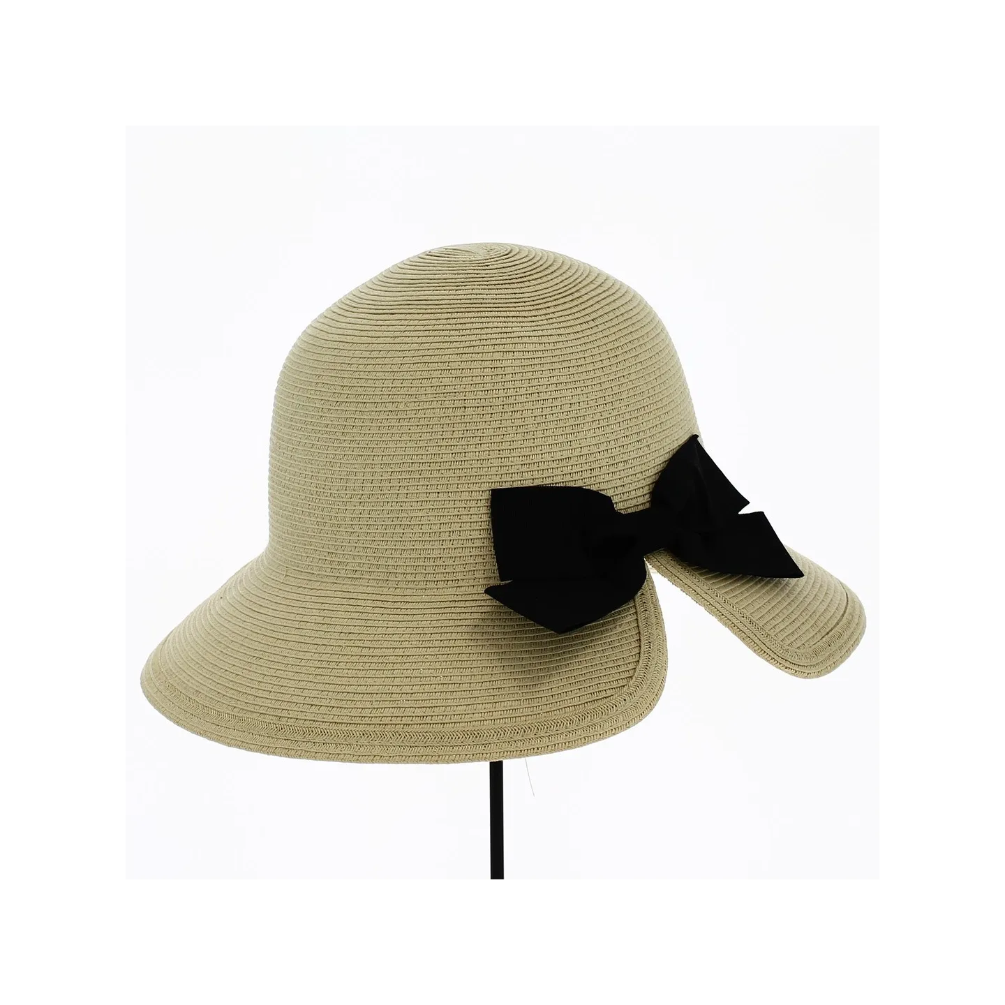 Cloche Hat Rosa Straw Paper - Traclet