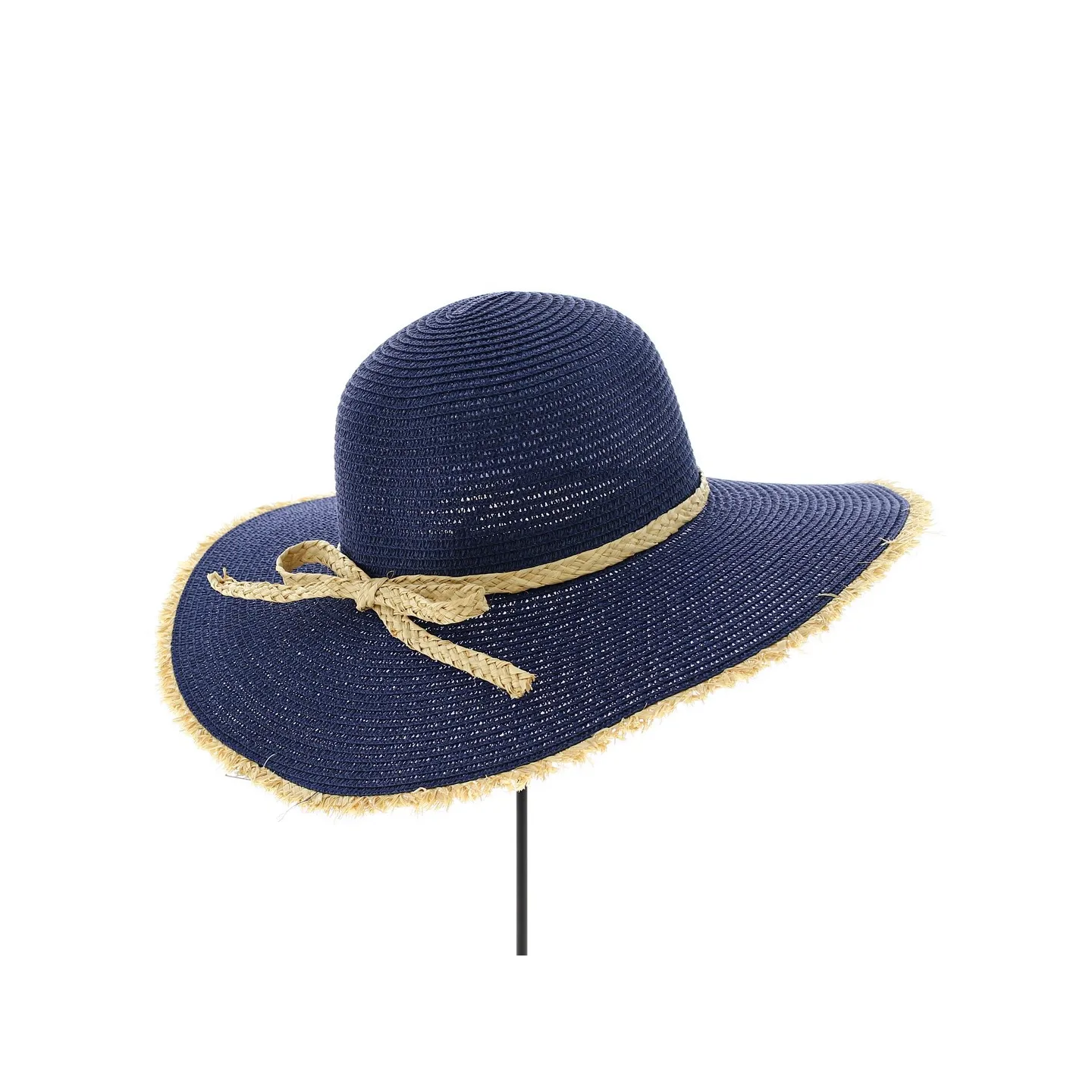 Lylio Straw Capeline Navy Blue - Traclet