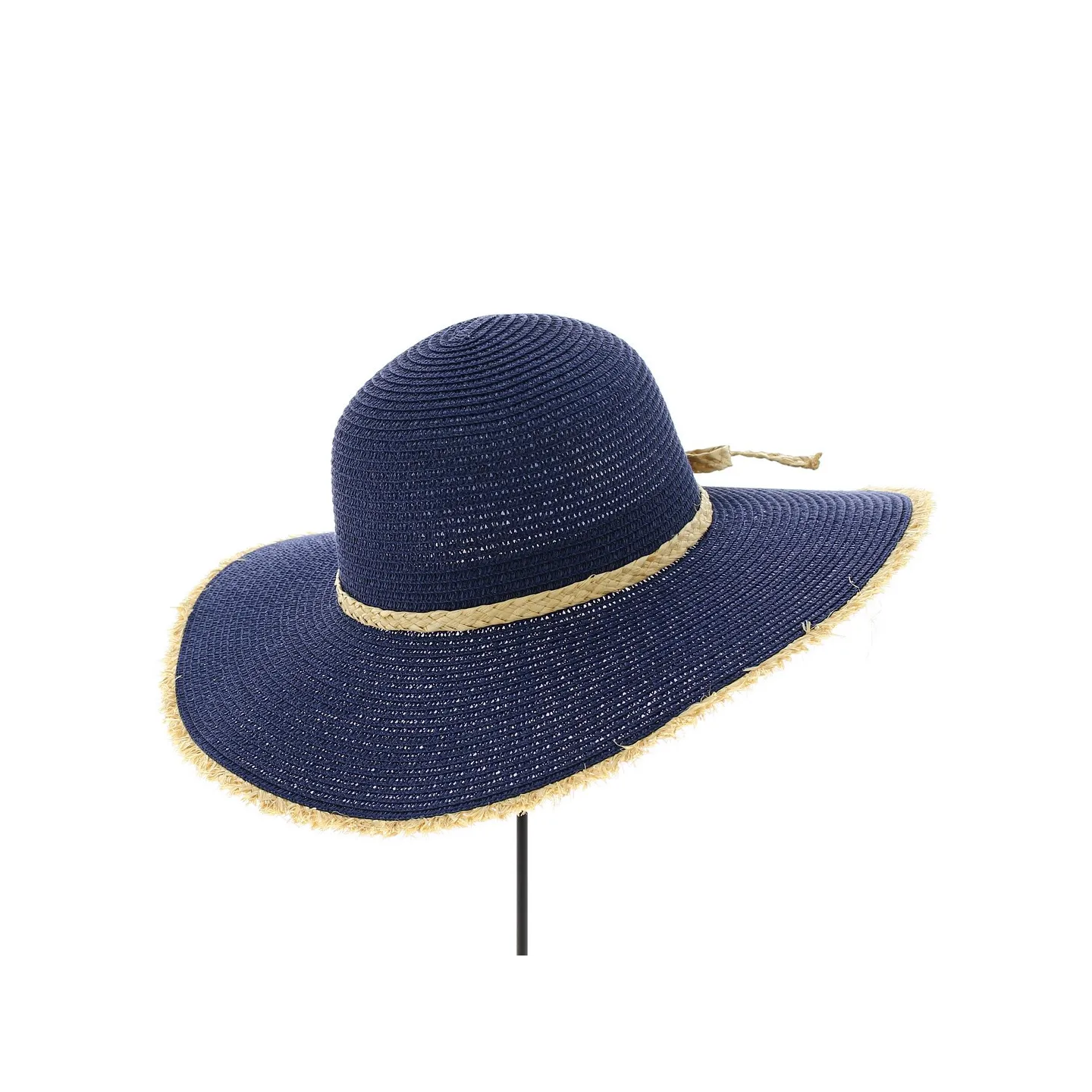 Lylio Straw Capeline Navy Blue - Traclet