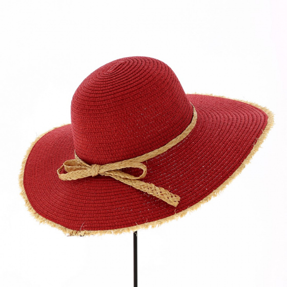 Lylio Straw Capeline Red Paper - Traclet