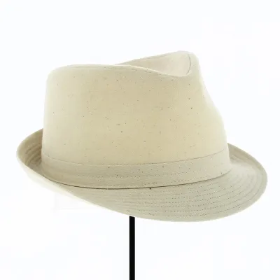 Beige cotton fashion hat