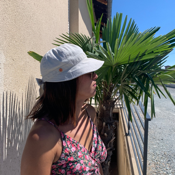 Casquette Angelina Anti-Uv Coton Beige - Mayser