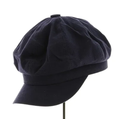 Casquette Gavroche Azora Marine Coton - Traclet
